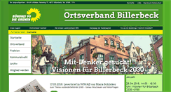 Desktop Screenshot of gruene-billerbeck.de