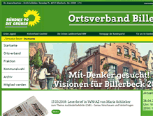 Tablet Screenshot of gruene-billerbeck.de